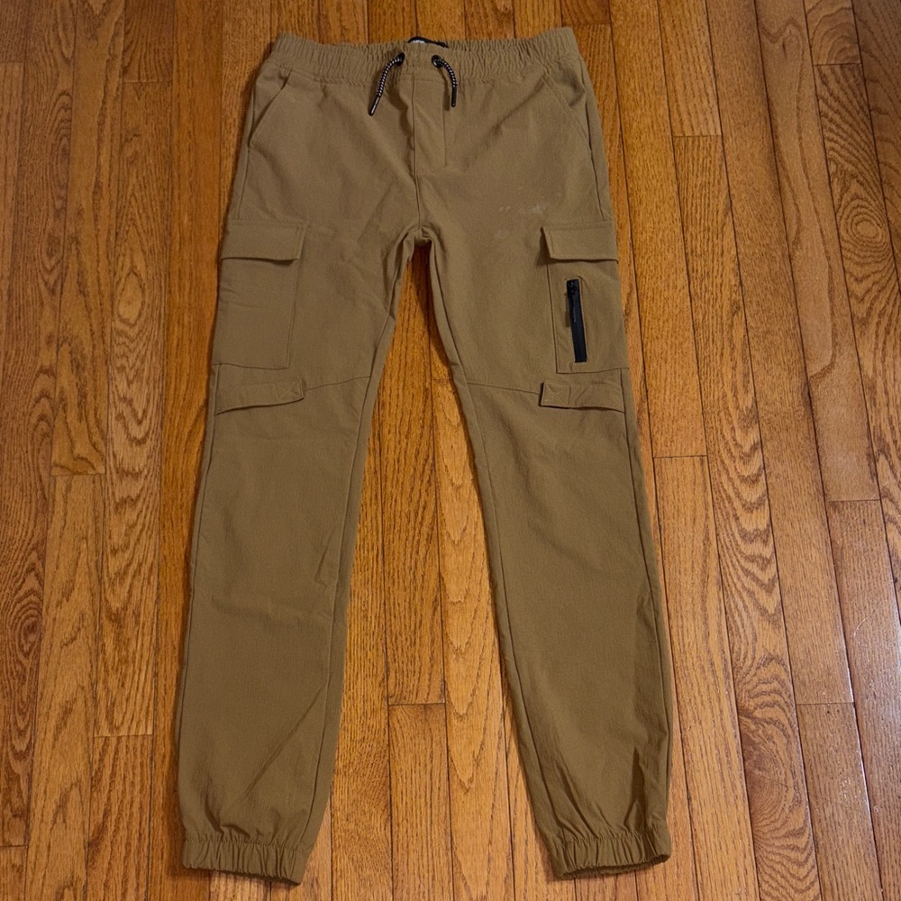 Kids Tan Cargo Pants